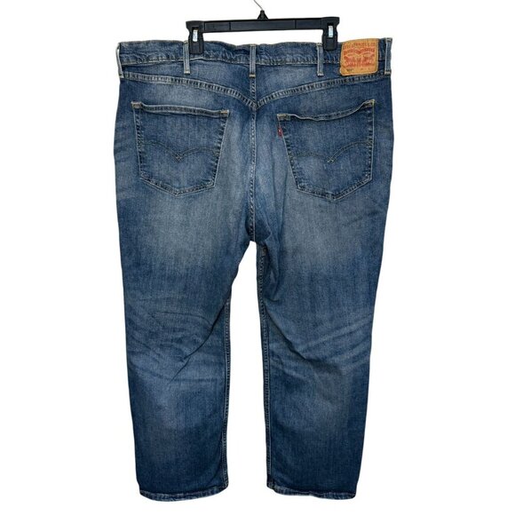 Levis 559 Mens Relaxed Straight Jeans 44 x 29 Medium Wash Blue Denim - Picture 3 of 9